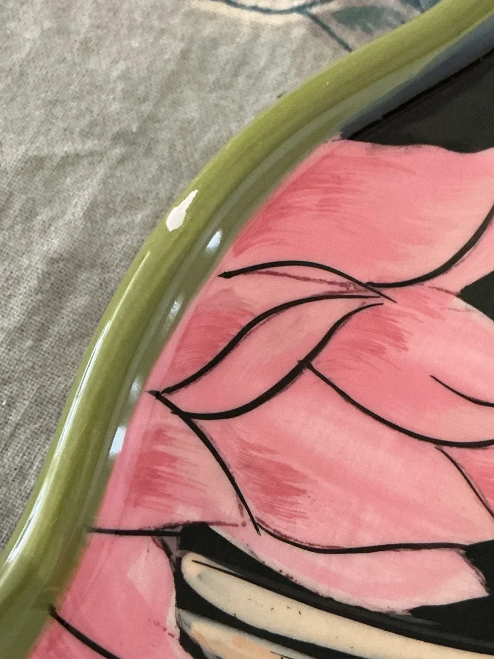 April Cornell Certified International Floral Plates Set of 2